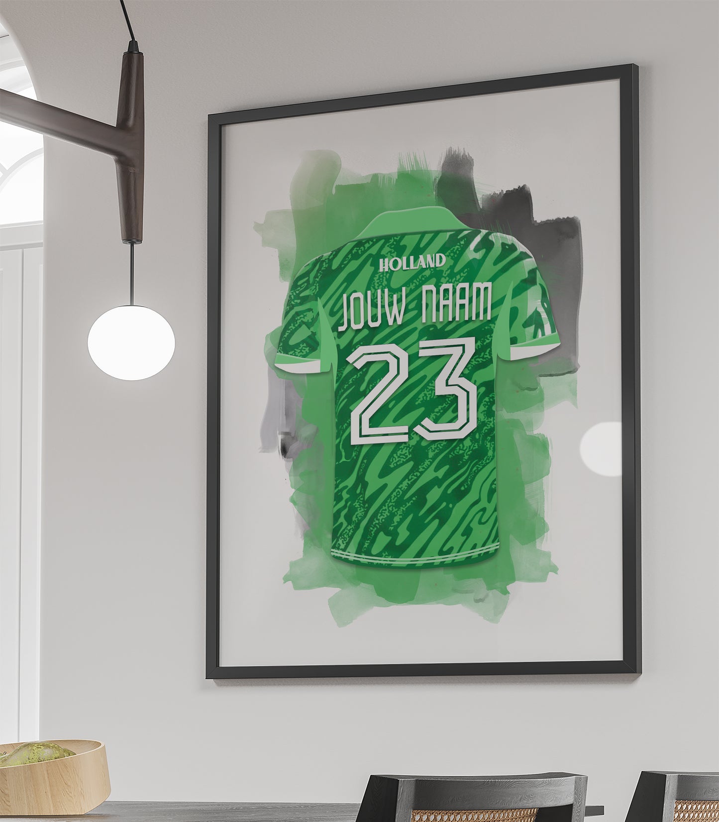 Voetbal keeper poster - Ingelijste poster - Nederlands Elftal wanddecoratie