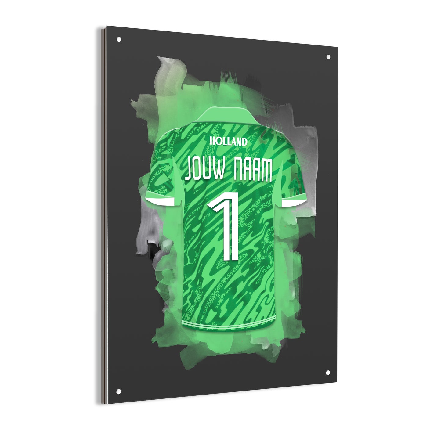Voetbal keeper poster - Dibond poster - Nederlands Elftal wanddecoratie