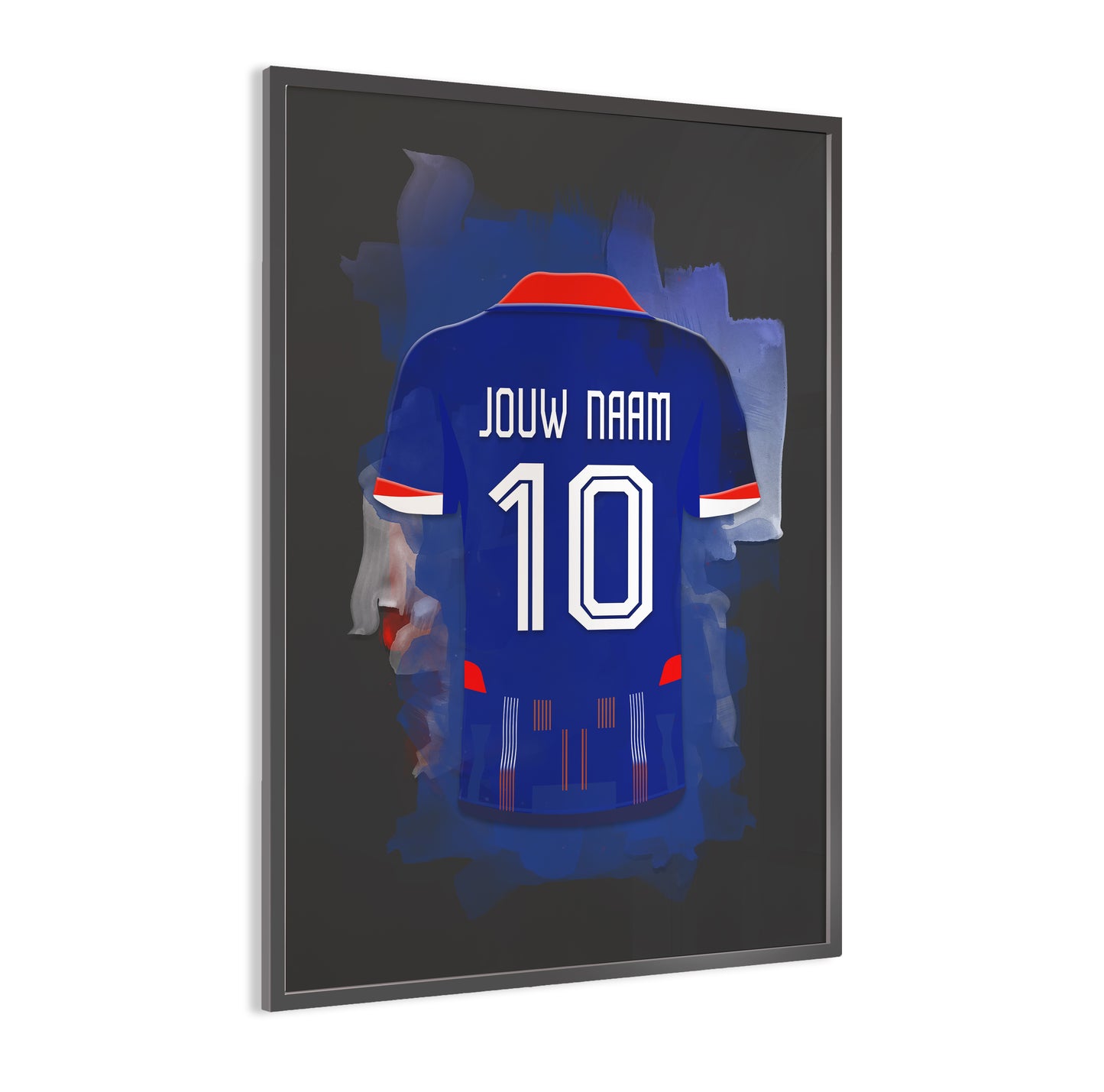 Nederlands Elftal wanddecoratie - Gepersonaliseerde poster - Oranje voetbal fan cadeau