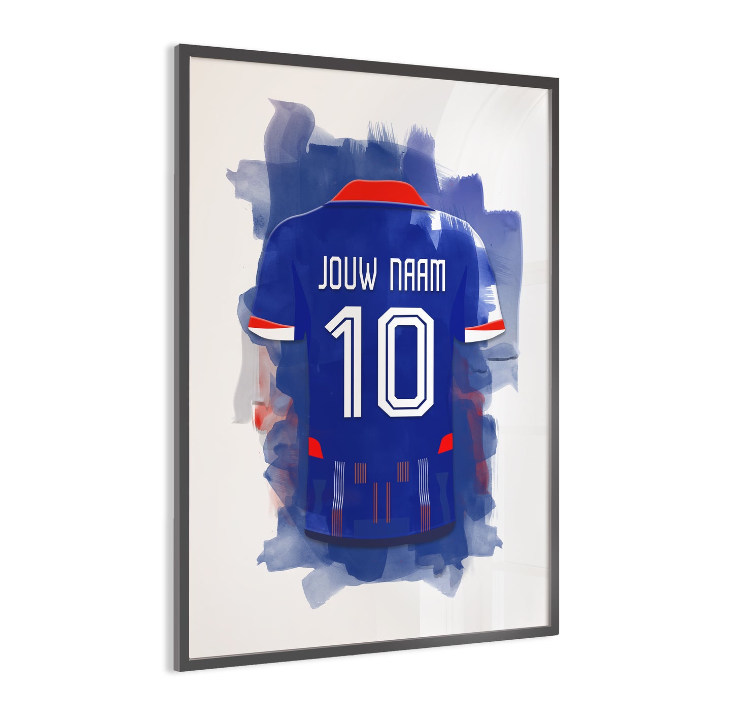 Nederlands Elftal wanddecoratie - Gepersonaliseerde poster - Oranje voetbal fan cadeau
