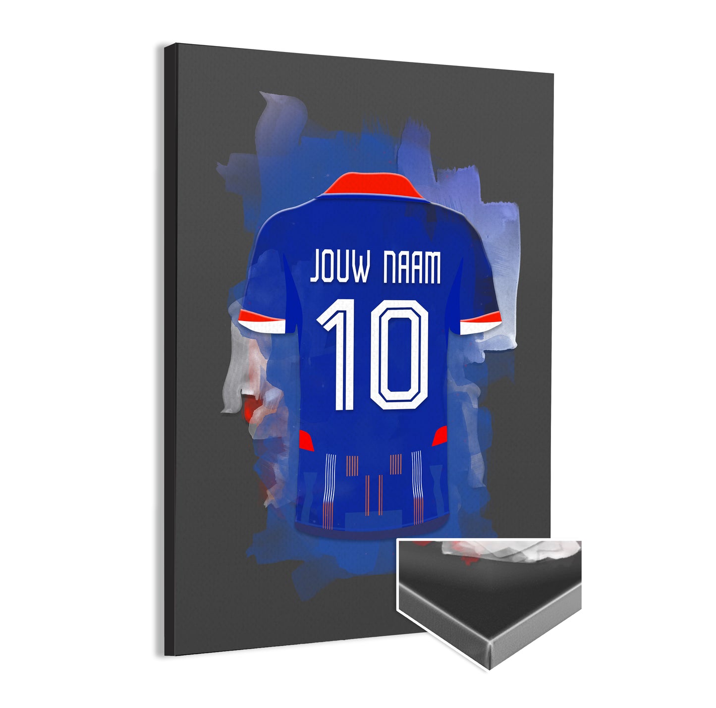 Nederlands Elftal wanddecoratie - Canvas poster - Oranje voetbal fan cadeau