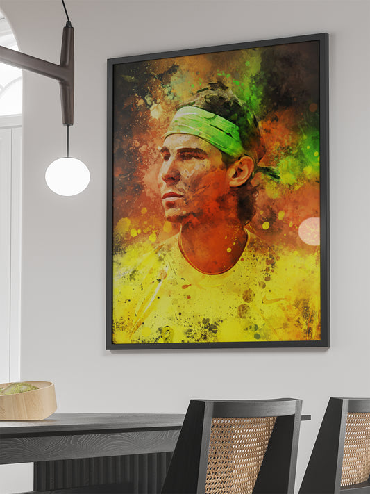 Sportposter Rafael Nadal in tennis tenue