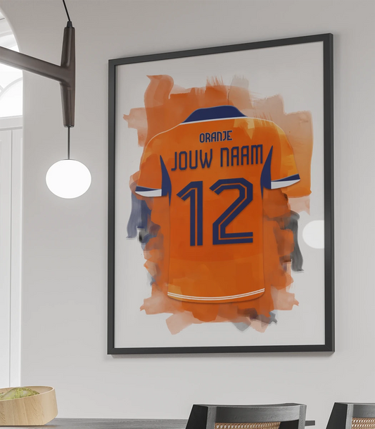 Nederlands Elftal Poster Met Eigen Naam