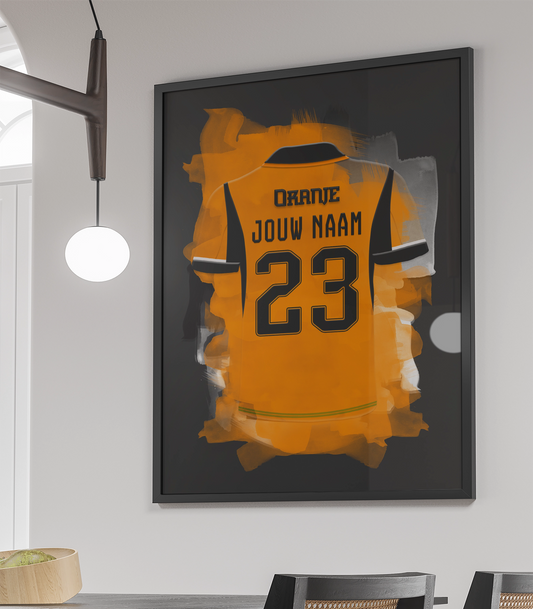Nederlands Elftal Voetbal Poster Gepersonaliseerd Verjaardag Cadeau