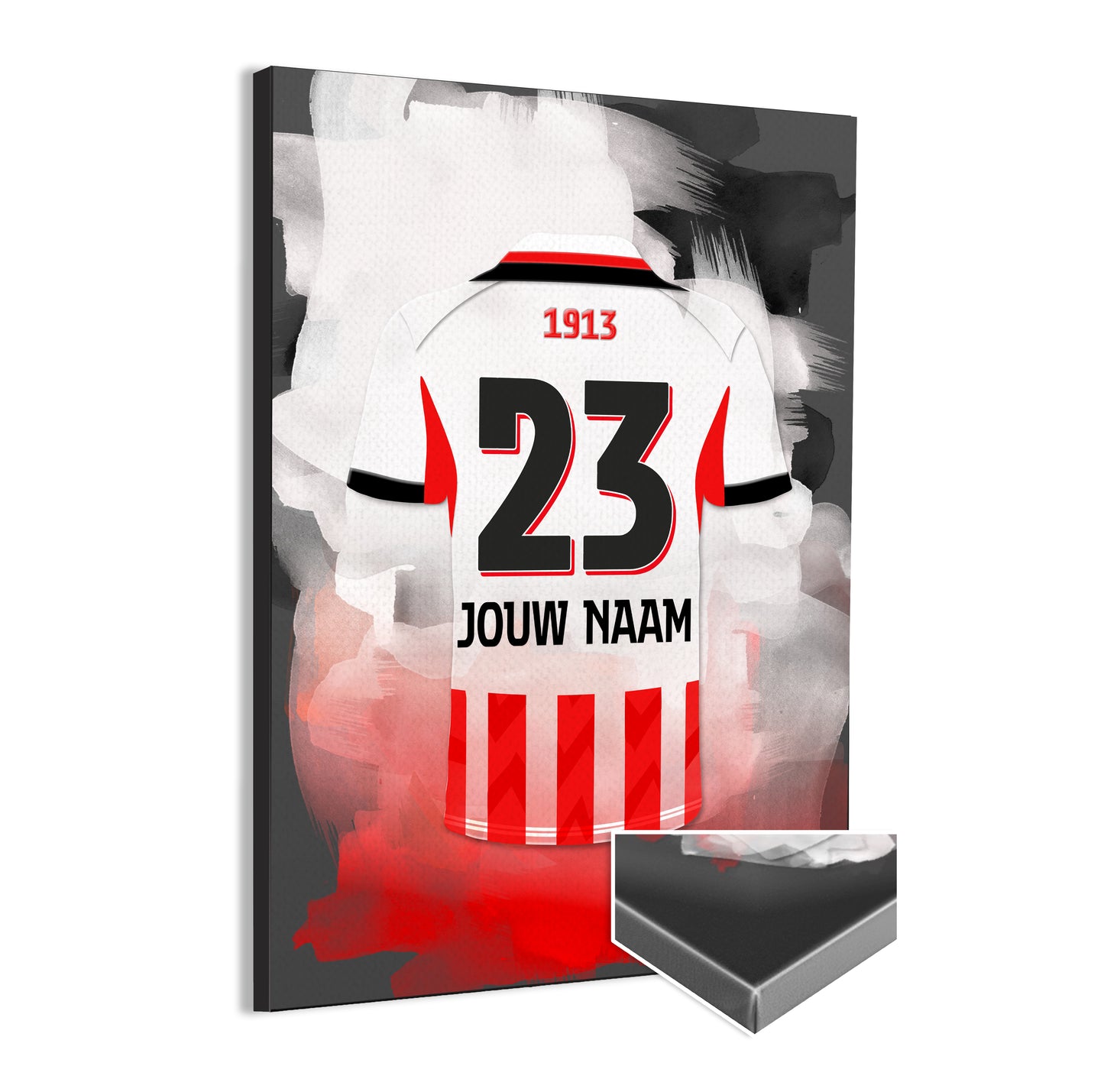 PSV Eindhoven voetbal poster - PSV shirt 2025-2026 poster - Canvas poster - PSV fan kado