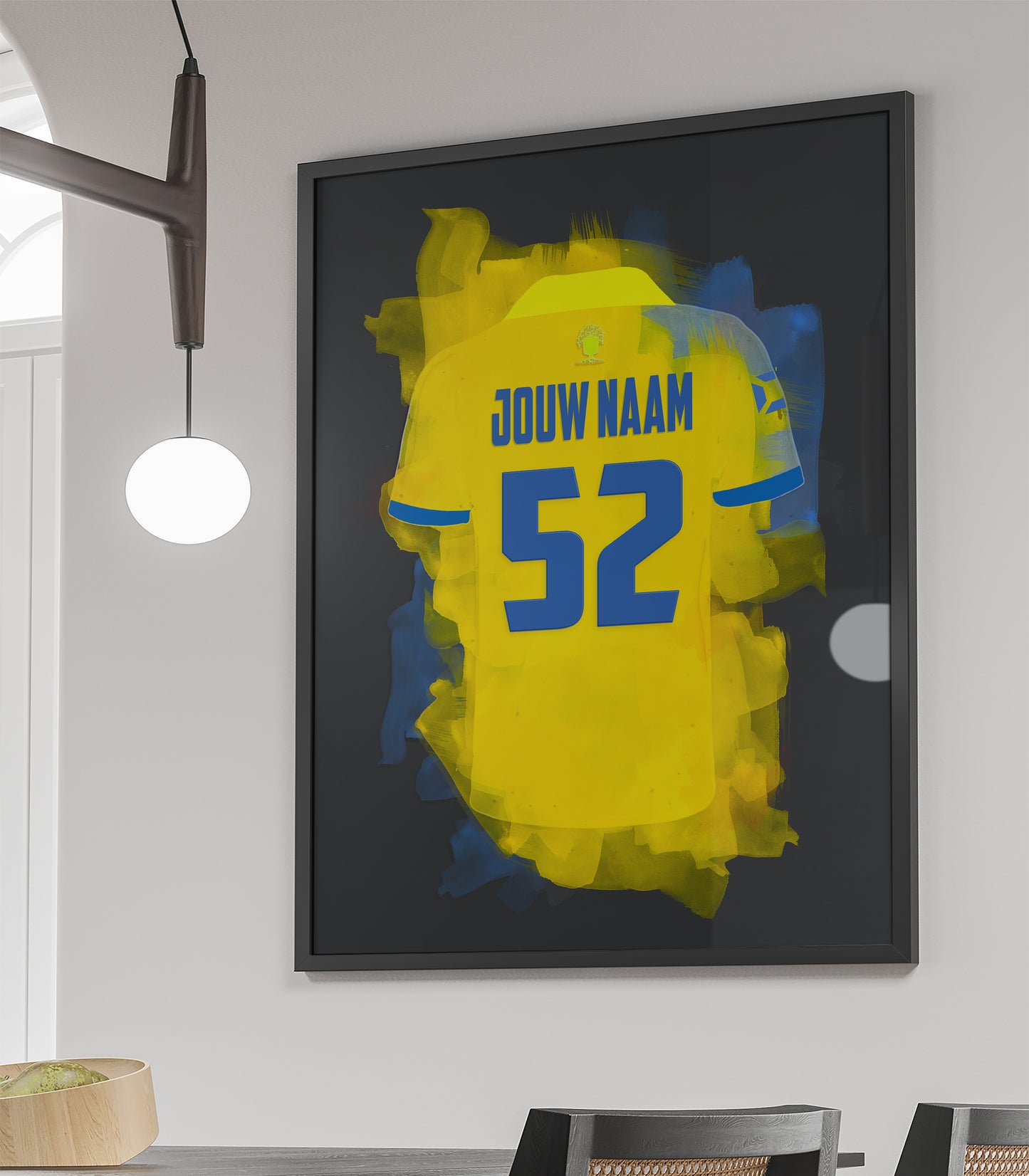 RKC Waalwijk ingelijste poster met naam - RKC Waalwijk print met personalisatie