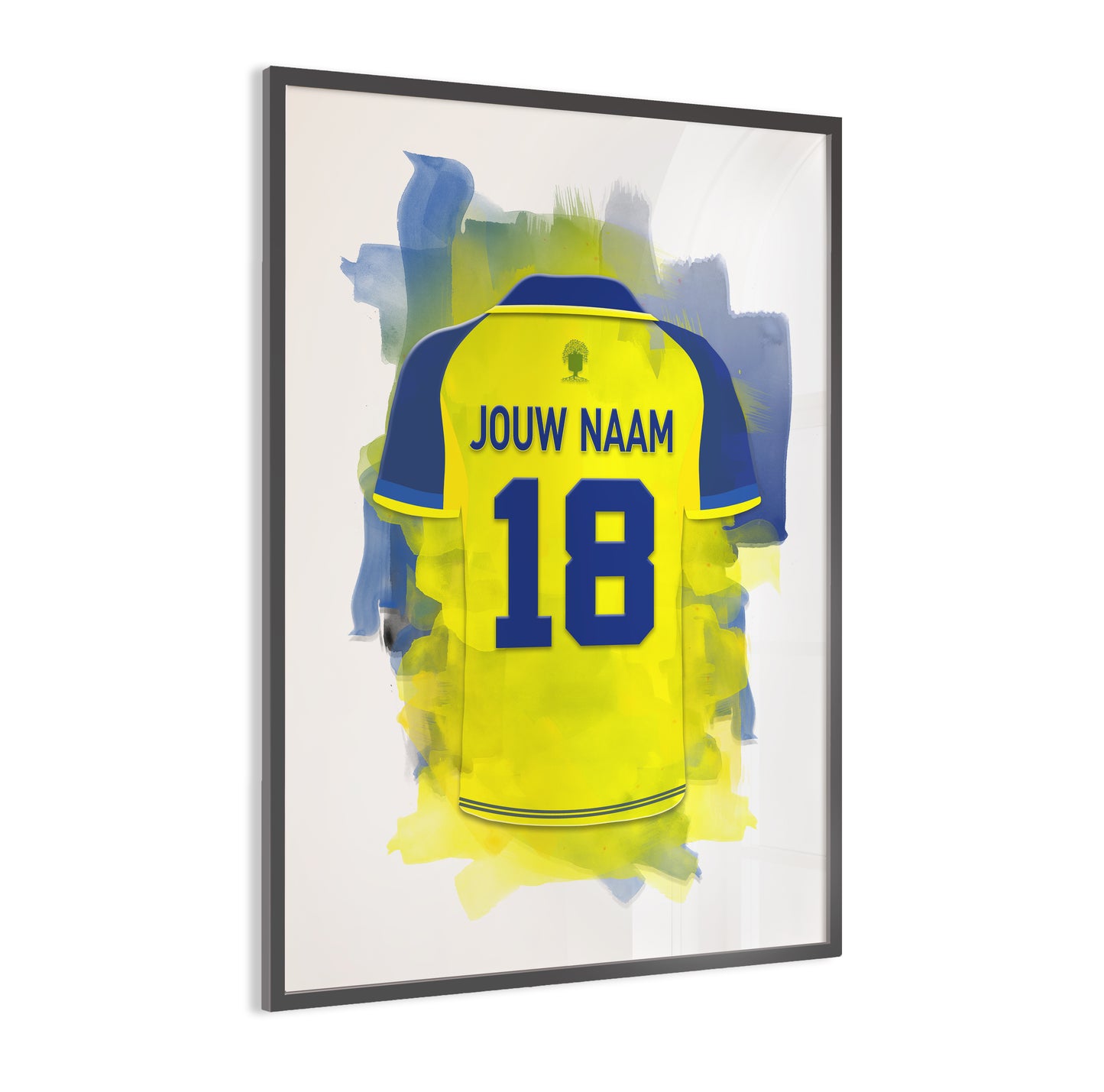 RKC Waalwijk wanddecoratie - Gepersonaliseerde poster - Voetbal fan cadeau