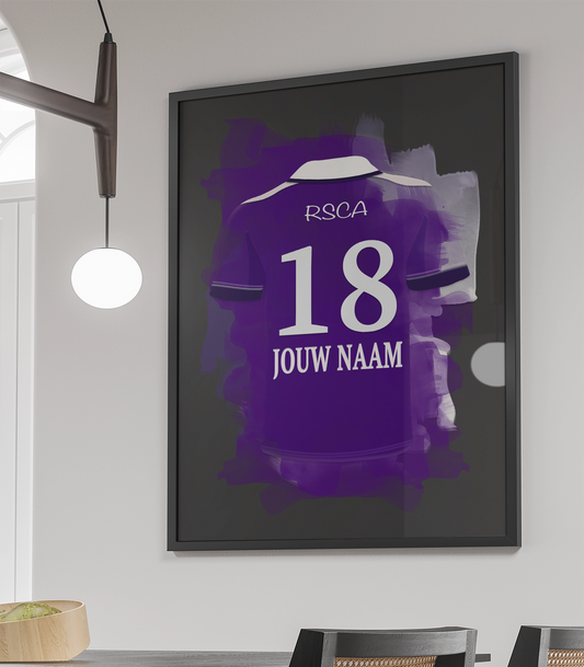 RSC Anderlecht Voetbal Wanddecoratie Verjaardag Cadeau