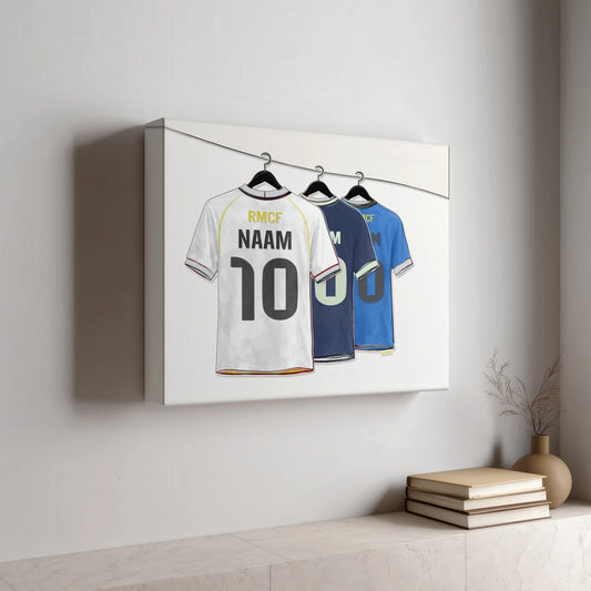 Real Madrid Shirt Poster Met Naam Jongenskamer