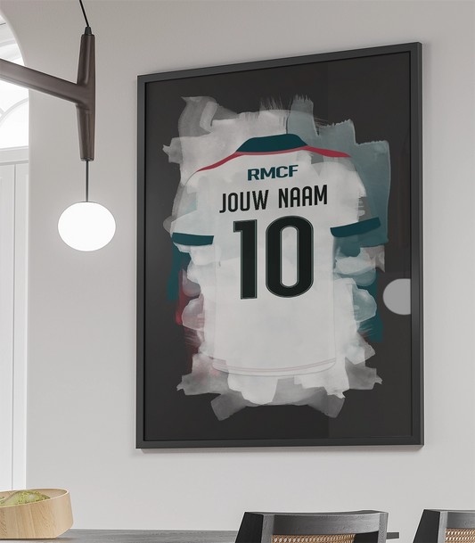 Real Madrid Ingelijste Poster Met Personalisatie Cadeau Kinderkamer