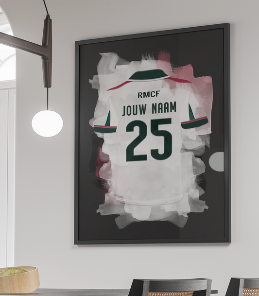 Real Madrid Voetbal Poster Met Eigen Naam Verjaardag Cadeau