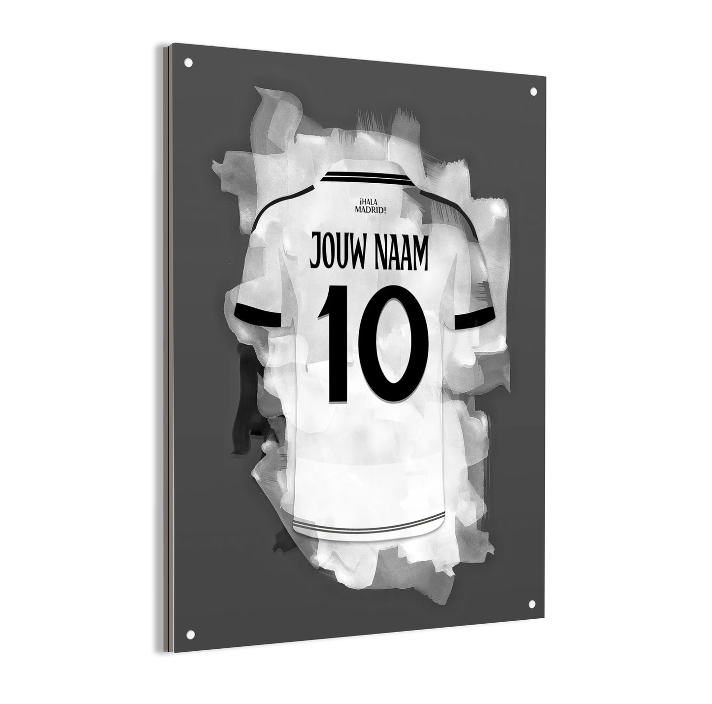 Real Madrid dibond met eigen naam - Fotopapier - Voetbal fan cadeau