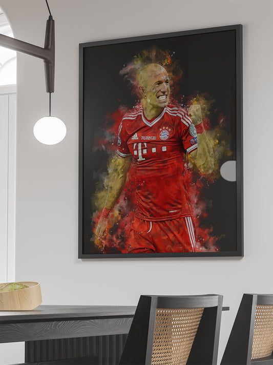 Robben voetbalposter - Wallofprints