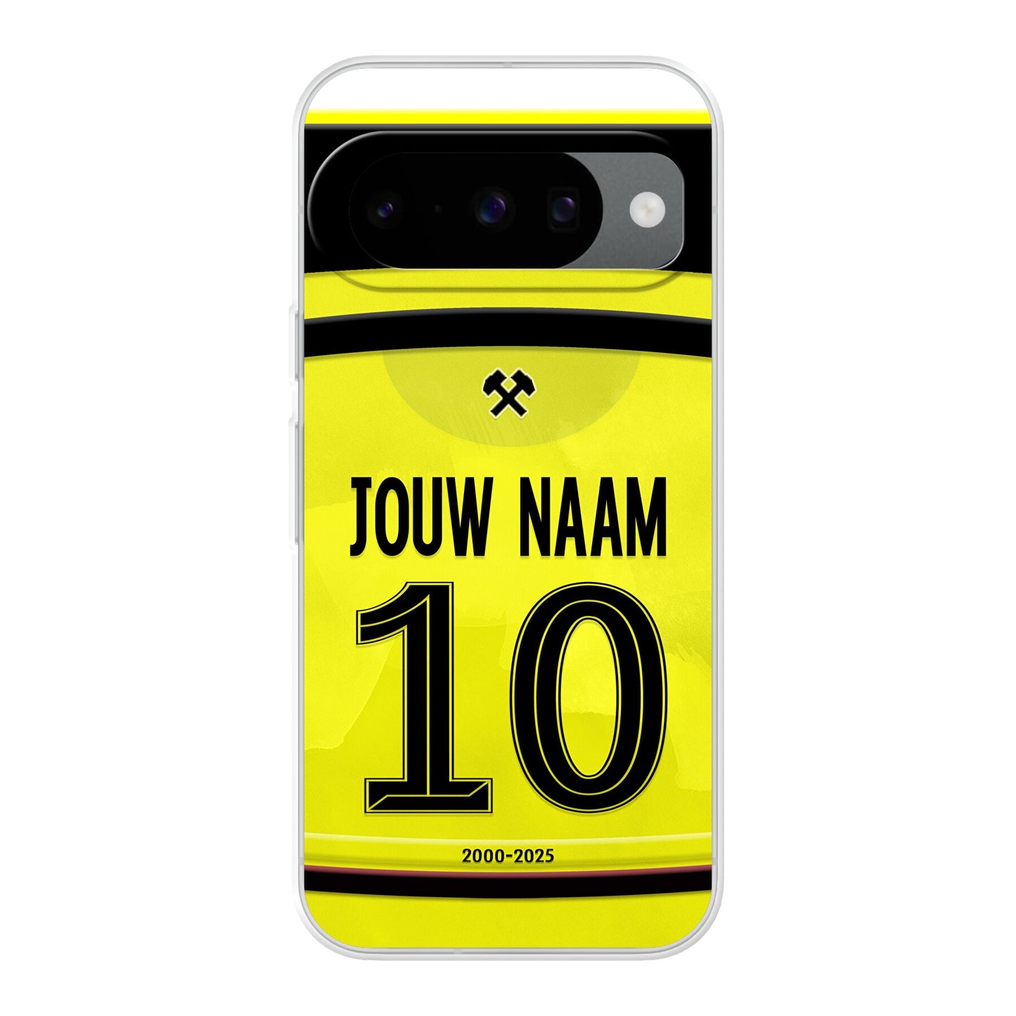 Roda JC Kerkrade telefoonhoesje met naam - Google Pixel - Voetbal fan kado