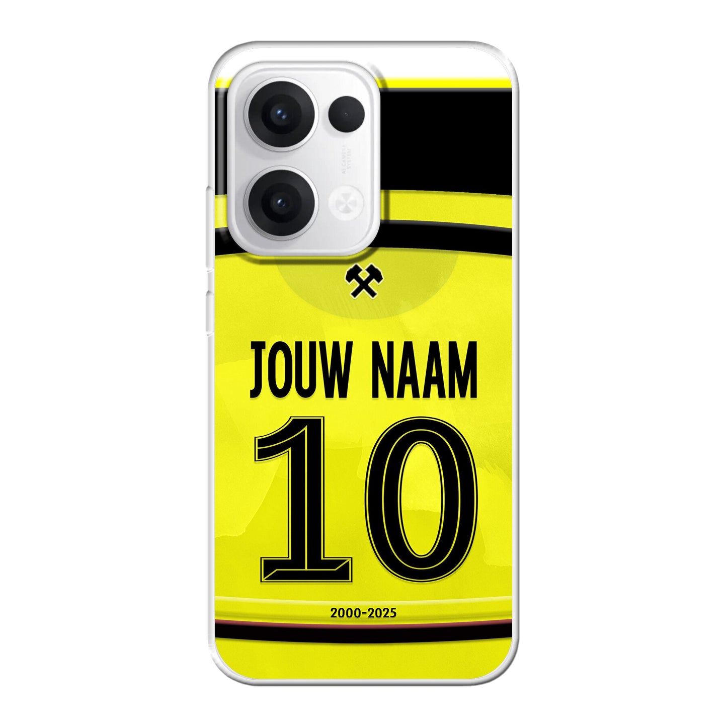 Roda JC Kerkrade telefoonhoesje met naam - Oppo Reno - Voetbal fan kado