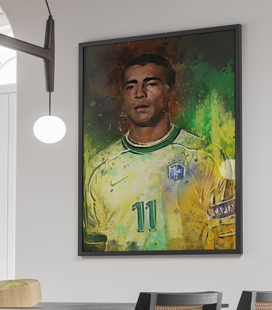 Romario ingelijste poster