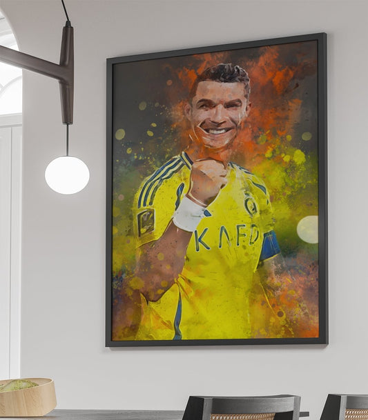 Ronaldo Voetbal Poster Al Nassr Verjaardag Cadeau Fan