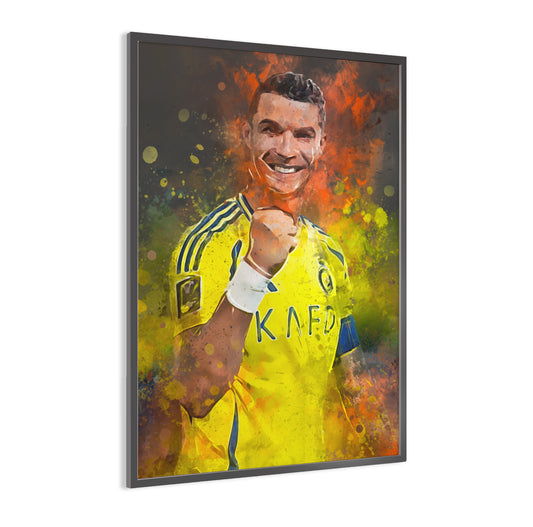 Cristiano Ronaldo ingelijste poster muurdecoratie voetbalspeler