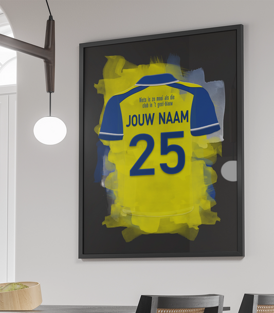 SC Cambuur Leeuwarden Voetbal Poster Gepersonaliseerd Voetbalfan Cadeau