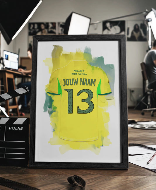 Fortuna Sittard ingelijste poster met naam