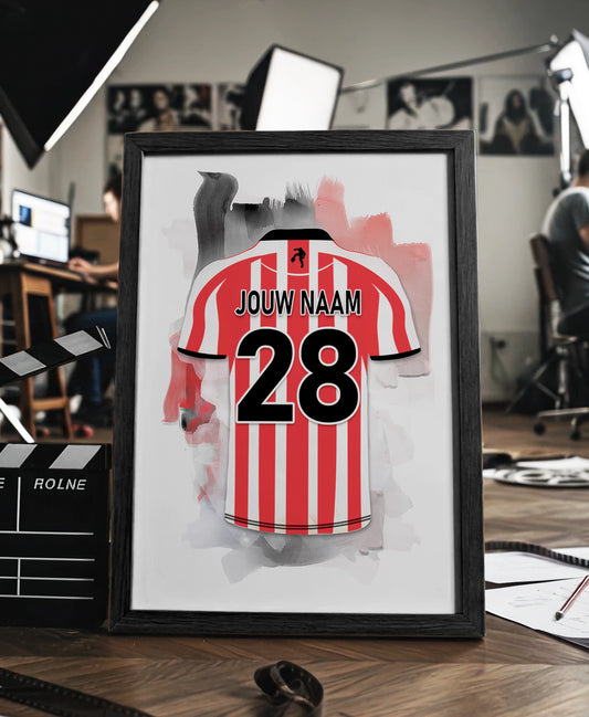 Sparta Rotterdam ingelijste poster met naam