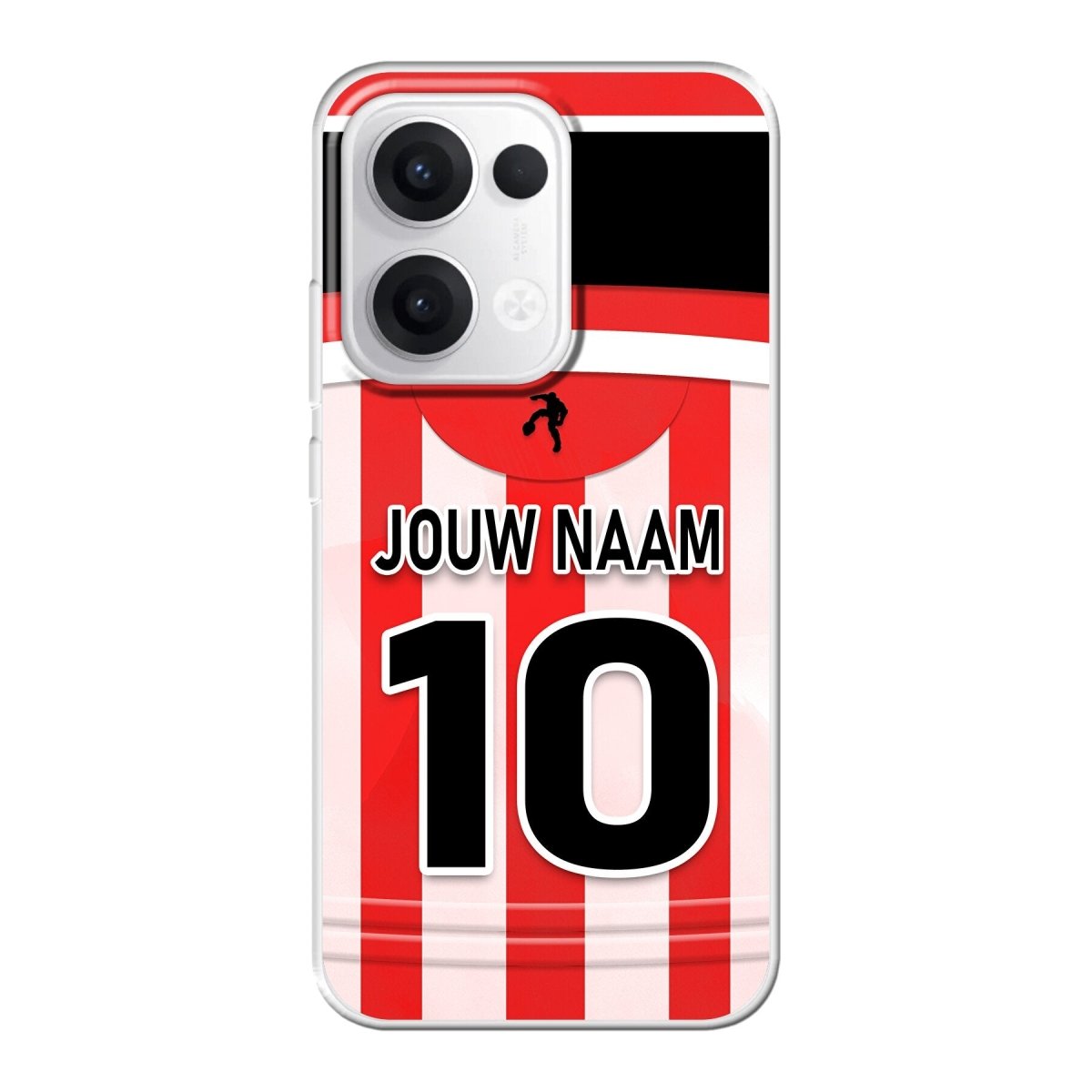 Sparta Rotterdam 2025-2026 telefoonhoesje met personalisatie - Oppo Reno telefoonhoesjes - Voetbal fan kado