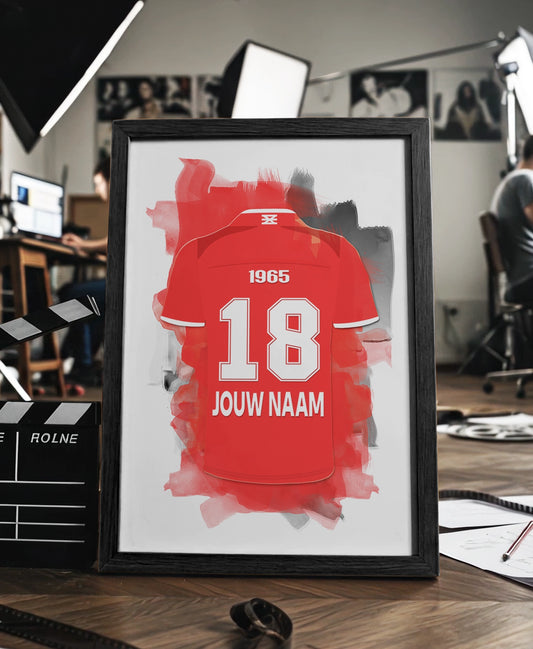 FC Twente ingelijste poster met naam