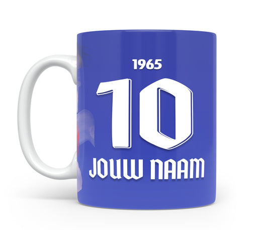 FC Twente Enschede voetbal mok met naam - Voetbal fan mok - Voetbal cadeau