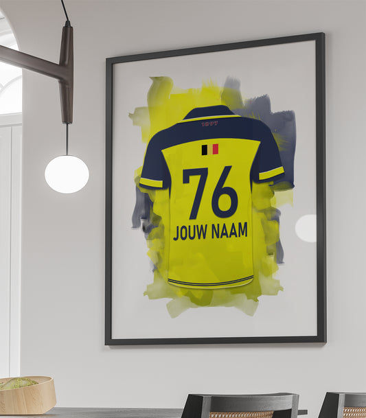 Union Sint-Gillis ingelijste voetbal poster wanddecoratie