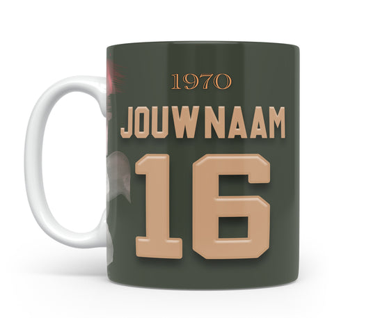 FC Utrecht voetbal mok met naam - Voetbal mok met personalisatie - Voetbal fan cadeau