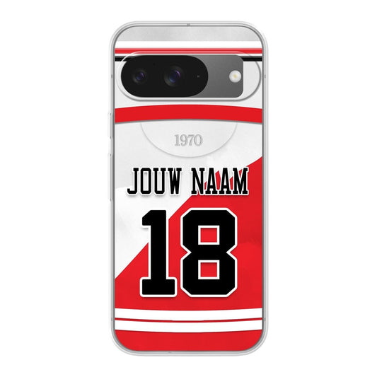 FC Utrecht 2025-2026 telefoonhoesje met personalisatie - Google Pixel telefoonhoesjes - Voetbal fan kado
