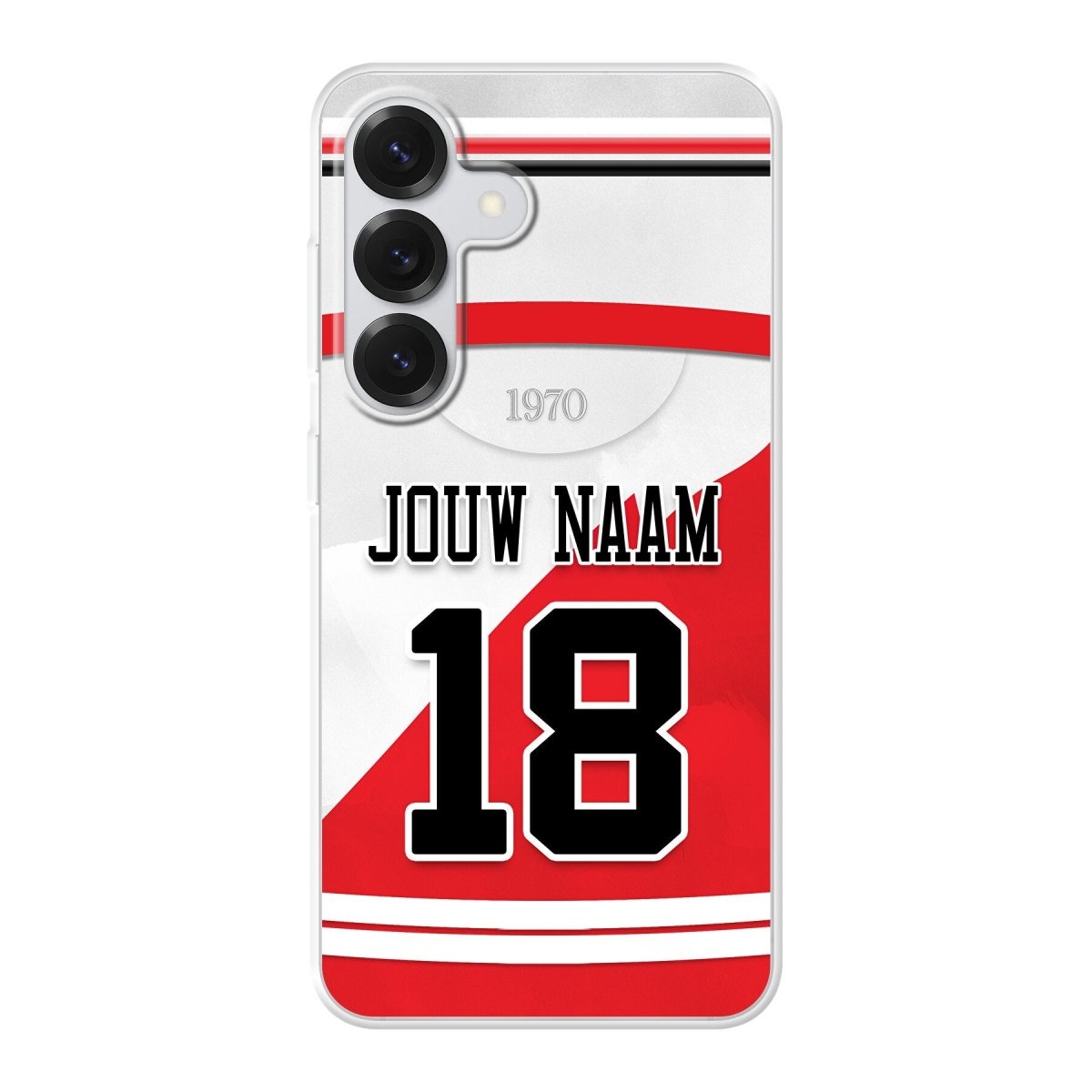 FC Utrecht 2025-2026 telefoonhoesje met personalisatie - Samsung Galaxy telefoonhoesjes - Voetbal fan kado