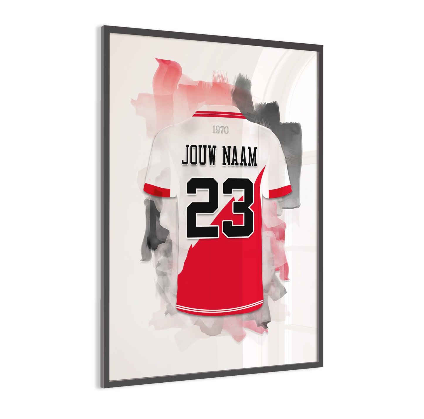 FC Utrecht wanddecoratie - Gepersonaliseerde poster - Voetbal fan cadeau