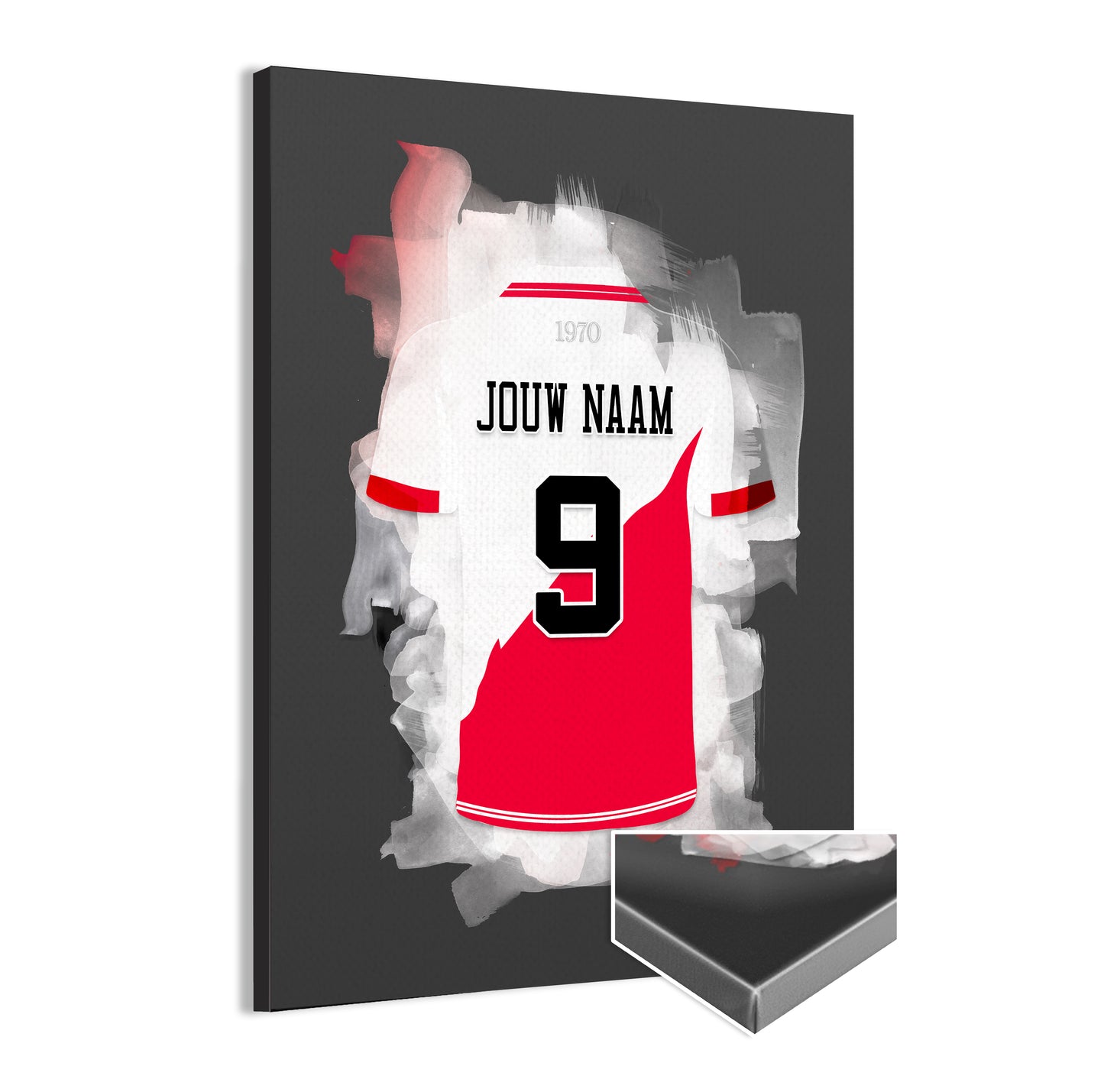 FC Utrecht wanddecoratie - Canvas poster - Voetbal fan cadeau