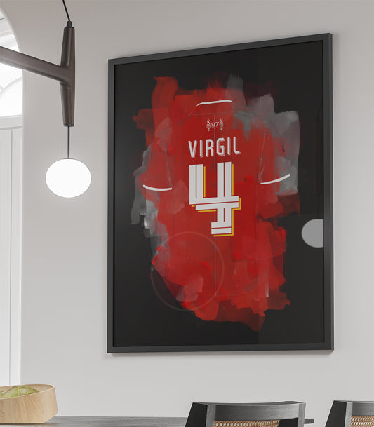 Virgil van Dijk voetbalposter