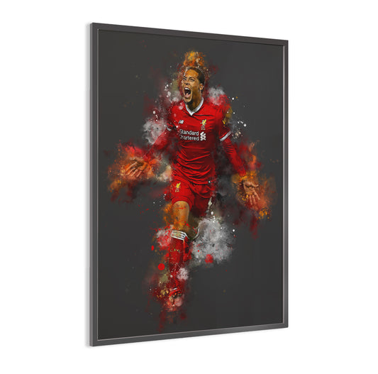 Virgil van Dijk ingelijste poster kopen
