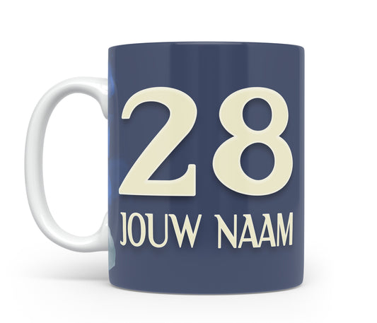 PEC Zwolle voetbal mok met naam - Voetbal mok met personalisatie - Voetbal fan cadeau