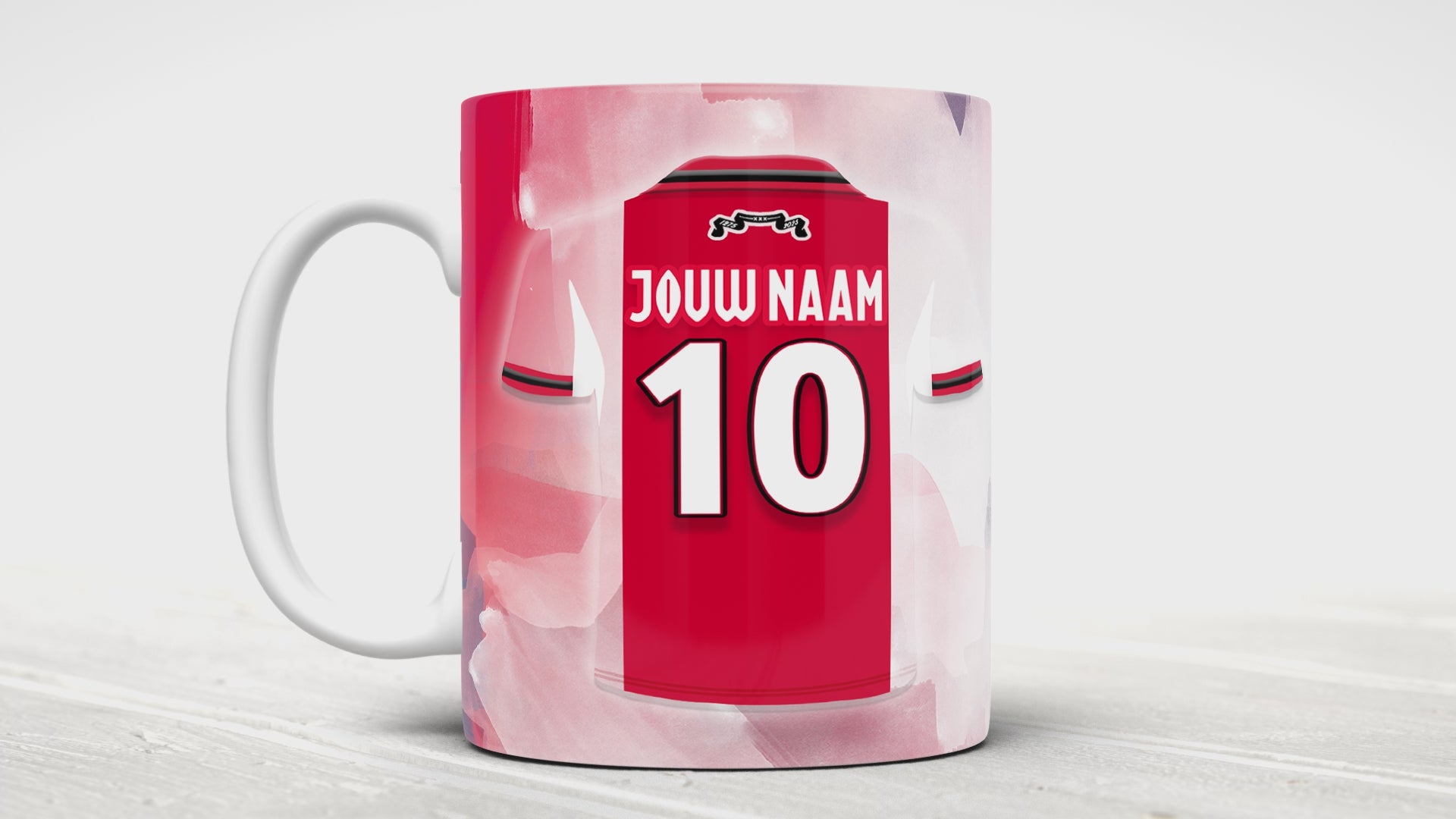 Ajax Amsterdam mok met eigen naam - Voetbal fan cadeau