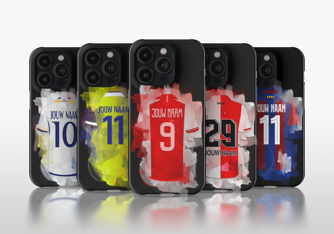 voetbal telefoonhoesjes met personalisatie