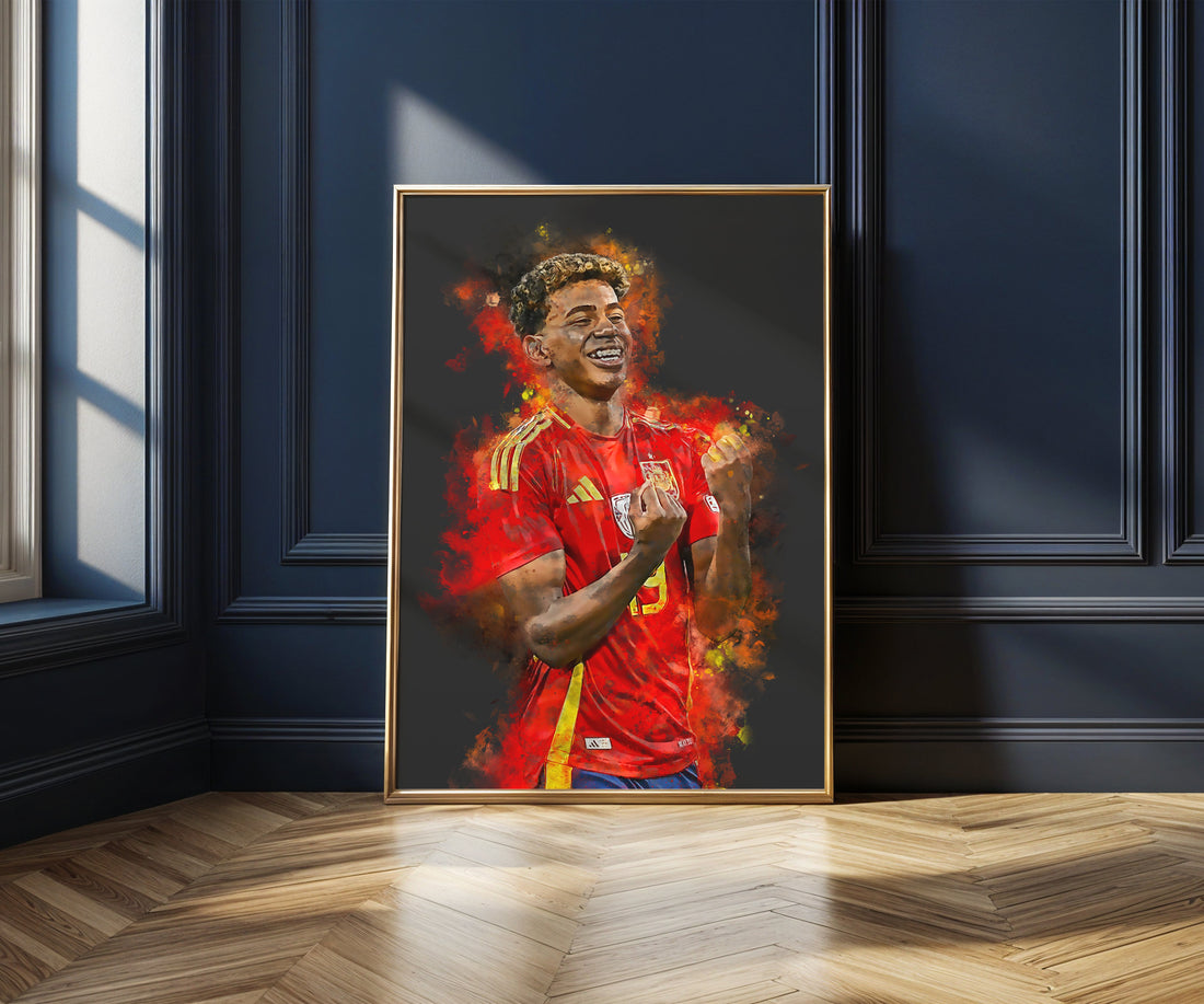 Voetbalposters voetballer, voetbal iconen en dames voetbalsters