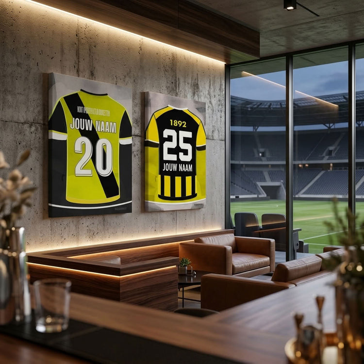 Voetbal Posters Gepersonaliseerd Met Eigen Naam En Rugnummer