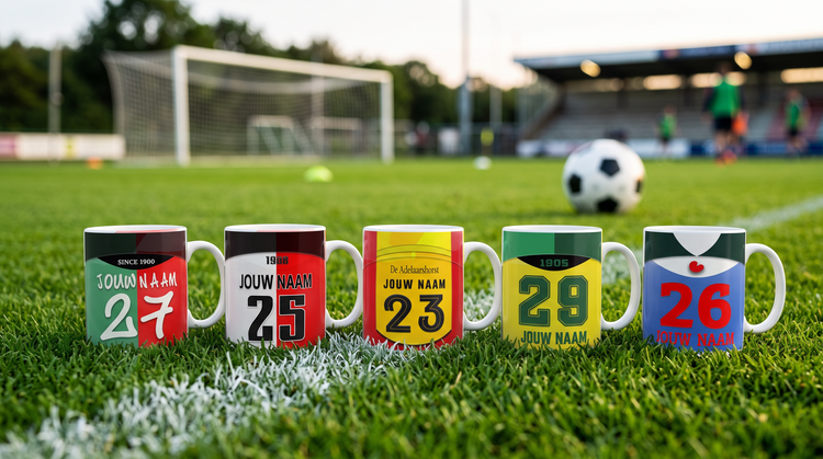 Gepersonaliseerde voetbalmokken koop je bij Wallofprints!