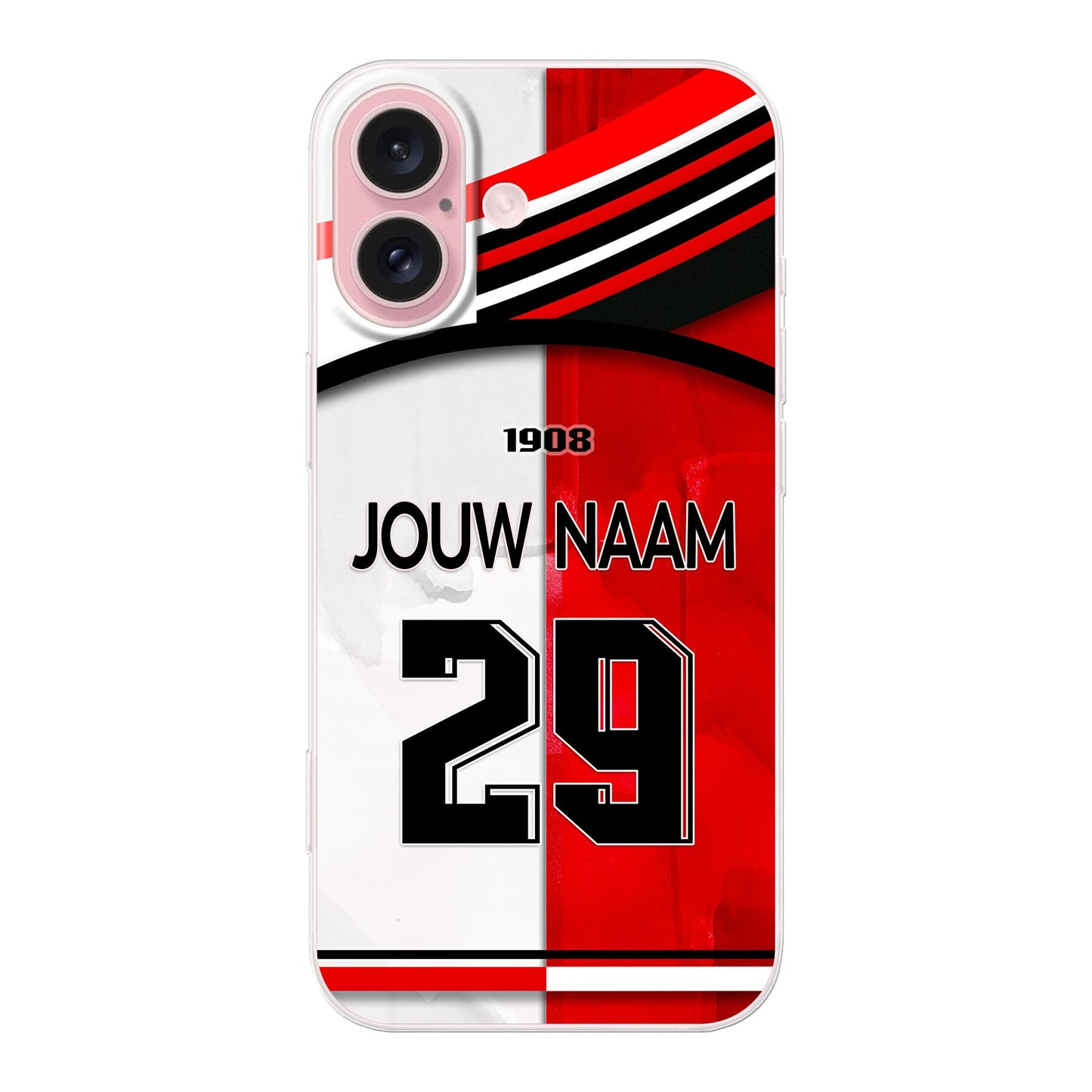 Feyenoord Rotterdam telefoonhoesje met naam iPhone