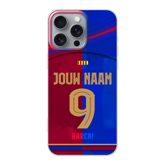 Barcelona telefoonhoesje met naam Iphone