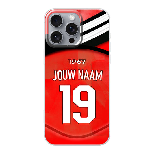 Helmond Sport telefoonhoesje met naam iPhone