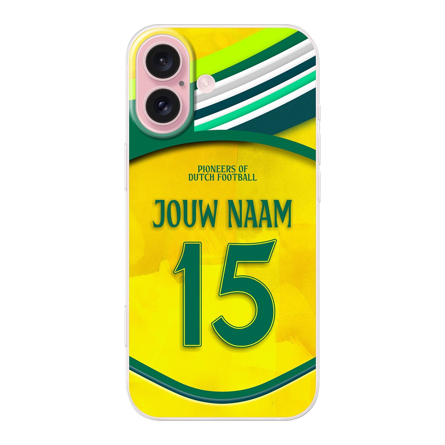 Fortuna Sittard telefoonhoesje met naam iPhone