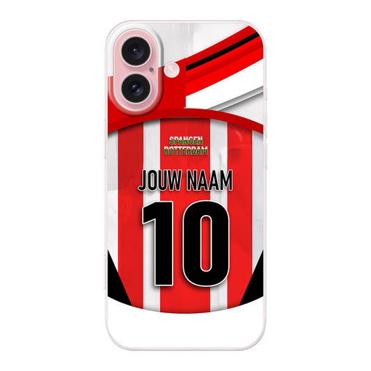 Sparta Rotterdam telefoonhoesje met personalisatie iPhone