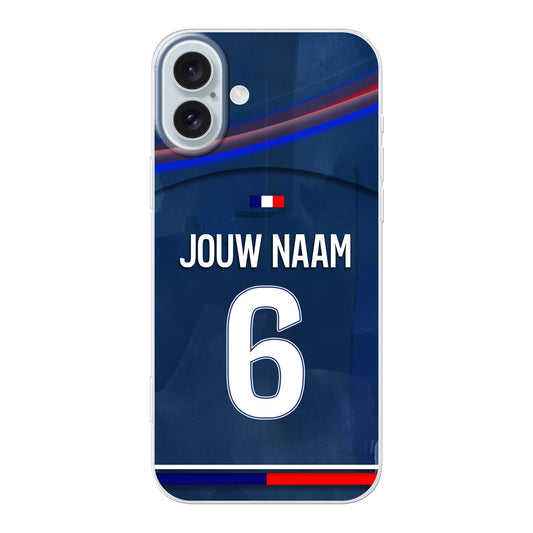 PSG telefoonhoesje met naam iphone