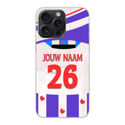 SC Heerenveen telefoonhoesje met naam iPhone