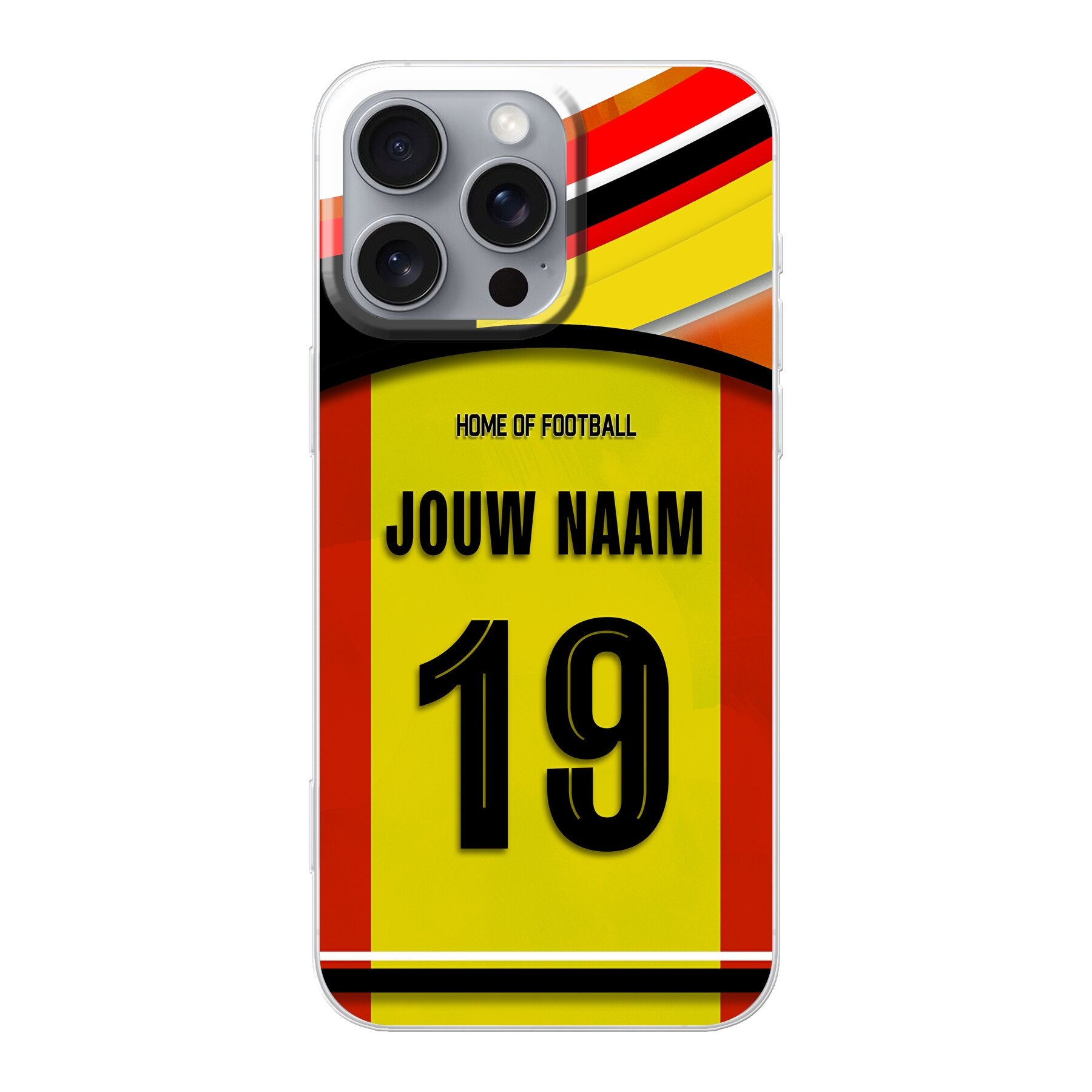 Go Ahead Eagles telefoonhoesje met naam iPhone